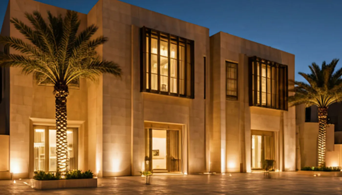 Duplex villa with a modern design by Al Falak Al Handasi in Riyadh