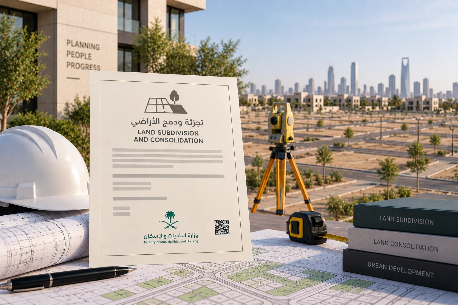 تجزئة ودمج الأراضي
